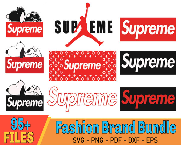supreme brand svg, Louis Vuitton pattern svg, fashion brand