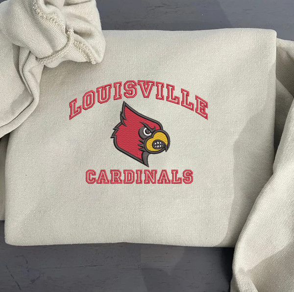 NCAA Louisville Cardinals Embroidered Sweatshirt, Louisville - Inspire  Uplift