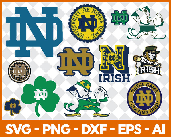 Notre Dame Fighting Irish Logo PNG Transparent & SVG Vector - Freebie Supply