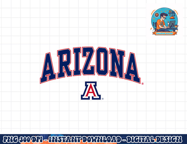 Arizona Wildcats Arch Over White Officially Licensed  png, sublimation copy.jpg
