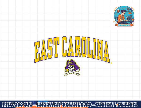 East Carolina Pirates Arch Over Officially Licensed Purple  png, sublimation copy.jpg