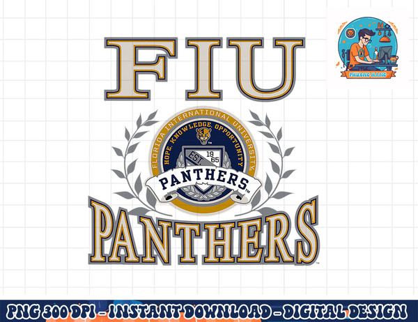 Florida International Golden Panthers Laurels  png, sublimation copy.jpg