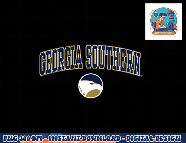 Georgia Southern Eagles Arch Over Officially Licensed  png, sublimation copy.jpg
