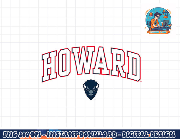 Howard University Bison Arch Over Officially Licensed  png, sublimation copy.jpg