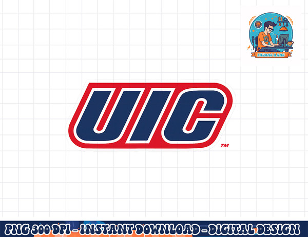 Illinois Chicago Flames UIC Icon Officially Licensed  png, sublimation copy.jpg