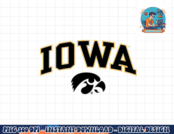 Iowa Hawkeyes Arch Over Logo Officially Licensed  png, sublimation copy.jpg