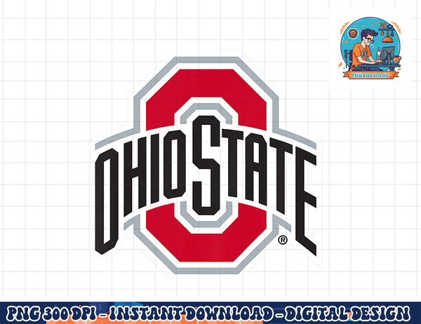 Kids Ohio State Buckeyes Icon Red Kids  png, sublimation copy.jpg