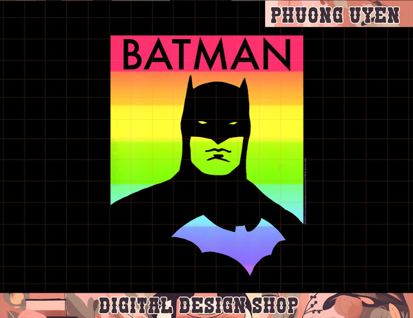 Kids DC Comics Pride Batman Rainbow Poster  png, sublimate.jpg