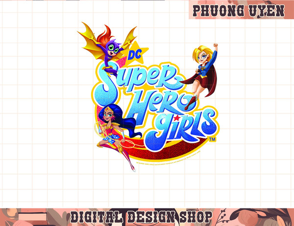 Kids DC Comics Super Hero Girls Logo  png, sublimate.jpg
