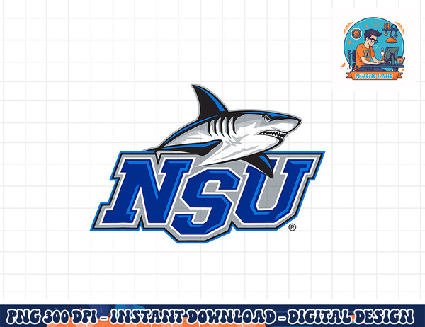 Nova Southeastern Sharks Icon Officially Licensed  png, sublimation copy.jpg