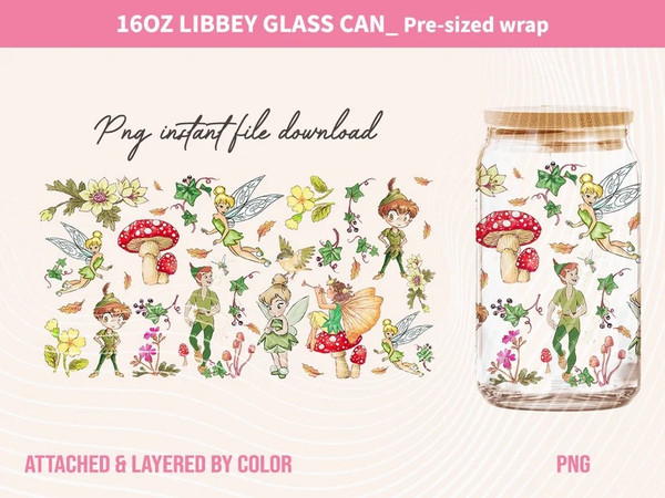 Magic Princess Can Glass, Magic Can Glass Wrap, Cartoon Tumbler Wrap, 16oz Can Glass, Full Tumbler Wrap, Can Glass Wrap, Png Sublimation.jpg