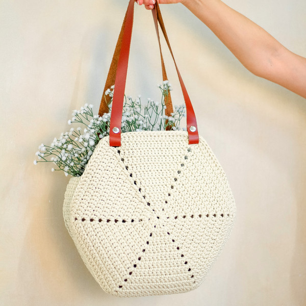 Crochet Bag Pettern PDF, Tote bag DIY, Beach Bag, Shopping b - Inspire  Uplift