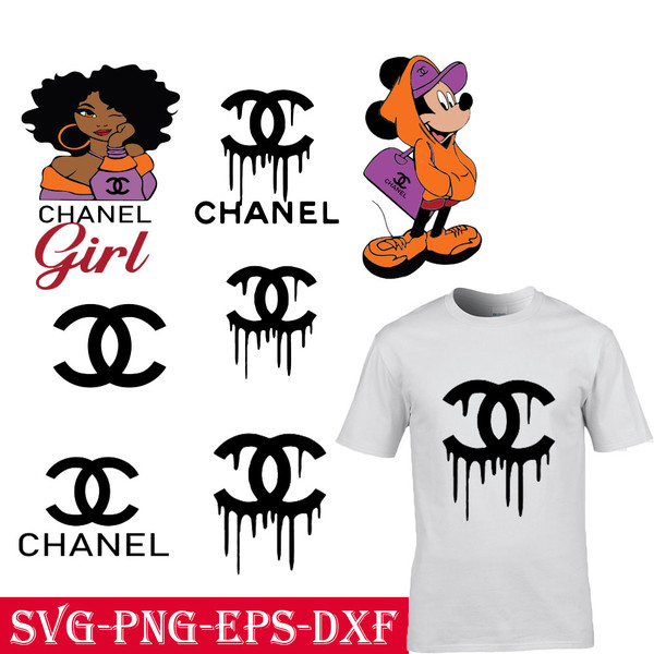 Chanel Logo Bundle Svg, Chanel silhouette svg files - Inspire Uplift