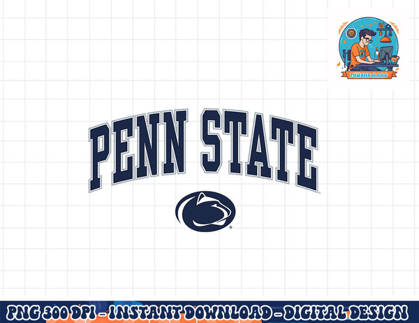 Penn State Nittany Lions Arch Over White Officially Licensed  png, sublimation copy.jpg