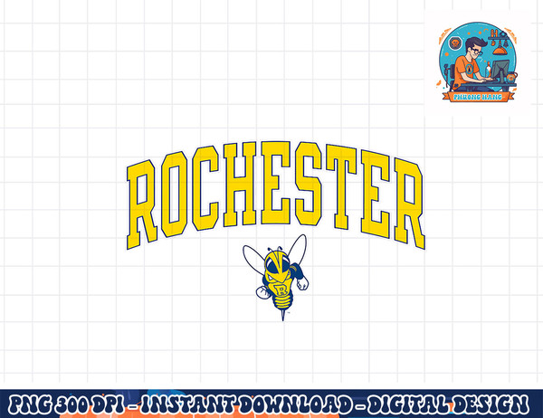 Rochester Yellowjackets Arch Over Officially Licensed  png, sublimation copy.jpg