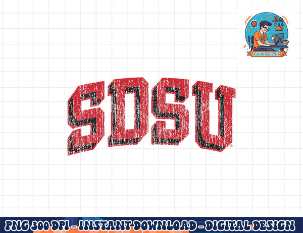 San Diego State Aztecs Retro Arch Block  png, sublimation copy.jpg