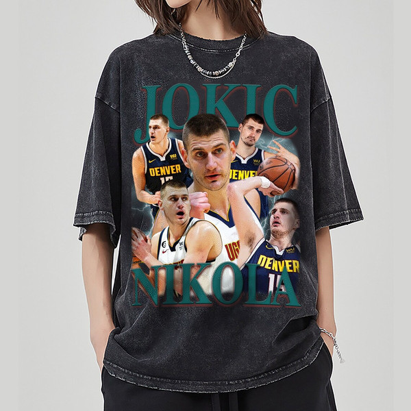 Jokic Nikola T-shirt, Jokic Nikola Basketball Player Bootleg Vintage Slam Dunk Shirt, NBA Shirt, Sport NBA MVP shirt