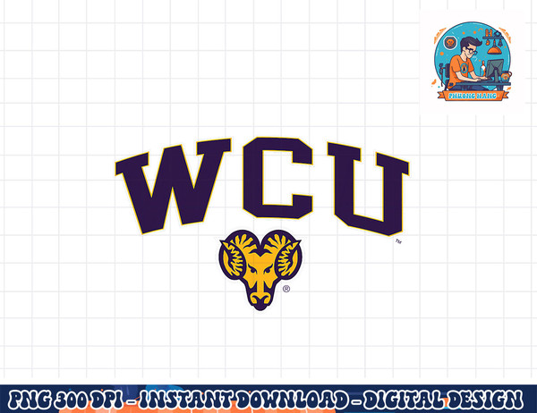 West Chester Golden Rams Arch Over Gray Officially Licensed  png, sublimation copy.jpg