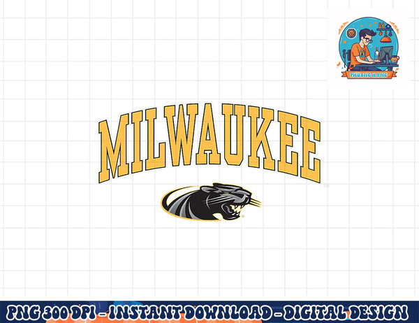 Wisconsin Milwaukee Panthers Arch Over Officially Licensed  png, sublimation copy.jpg