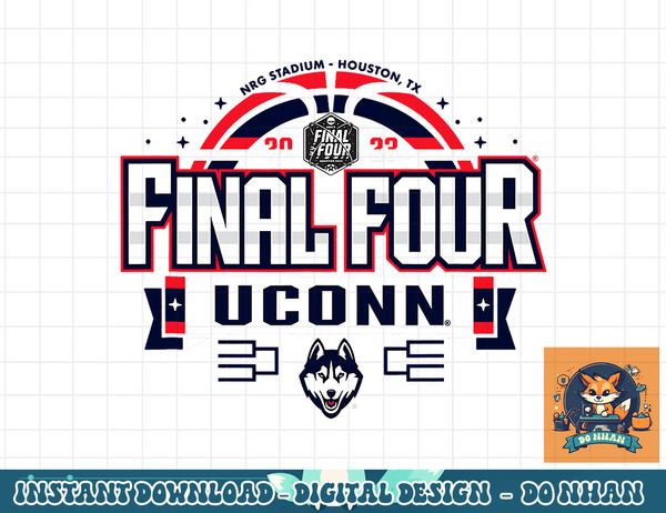 Connecticut Huskies Final Four 2023 Basketball Bold Gray  png, sublimation.jpg