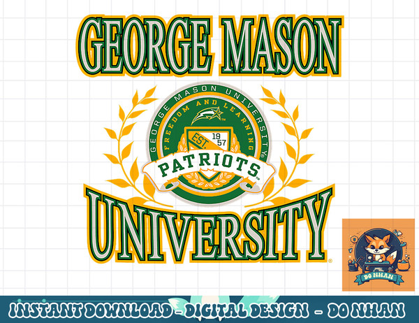 George Mason Patriots Laurels Dark Heather  png, sublimation.jpg