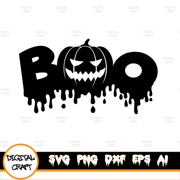 Halloween Ghost Boo Insert Card SVG, Digital Cut File, Cricut, Silhouette,  Joy 