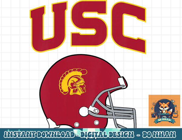 Kids USC Trojans Kids Football Helmet Logo Black  png, sublimation.jpg