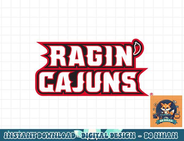 Louisiana Lafayette Ragin  Cajuns Icon Officially Licensed  png, sublimation.jpg