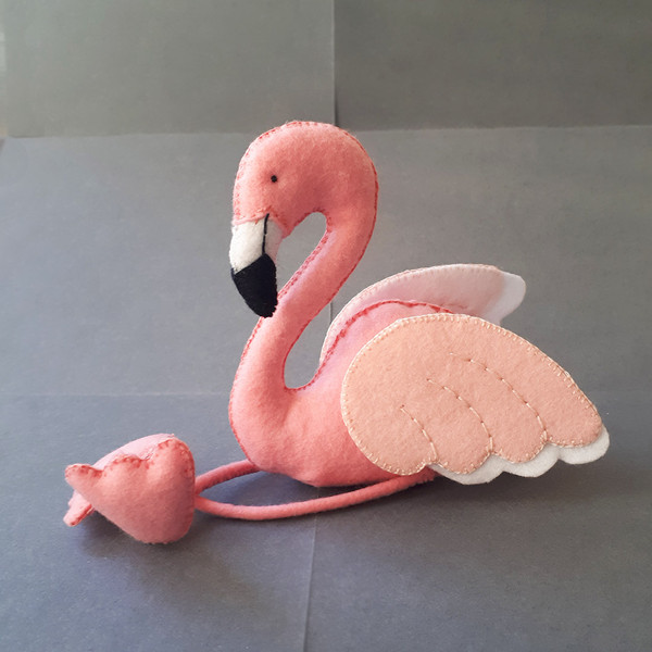 Felt flamingo cute decor for nursery.jpg