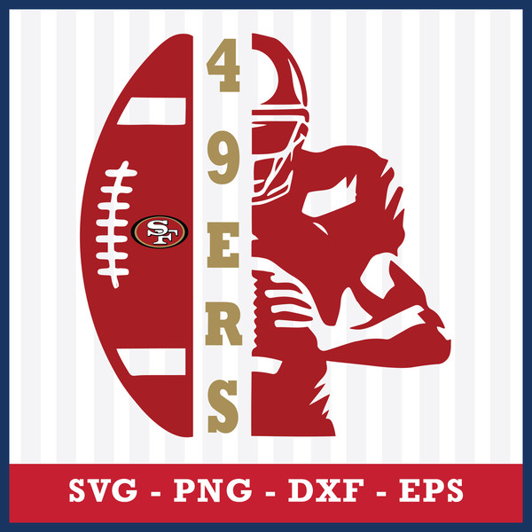 San Francisco 49ers Football SVG  Creative Design Maker –  Creativedesignmaker