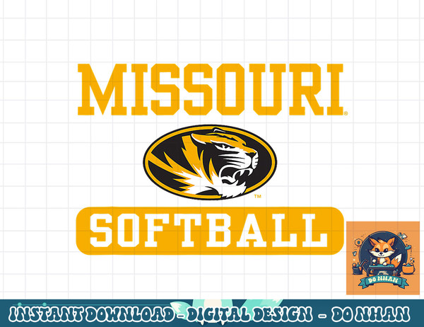 Missouri Tigers Softball Officially Licensed  png, sublimation.jpg
