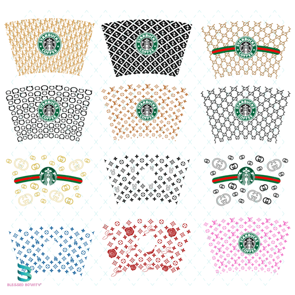 Louis Vuitton Full Wrap For Starbucks Cup Svg, Trending Svg, - Inspire  Uplift