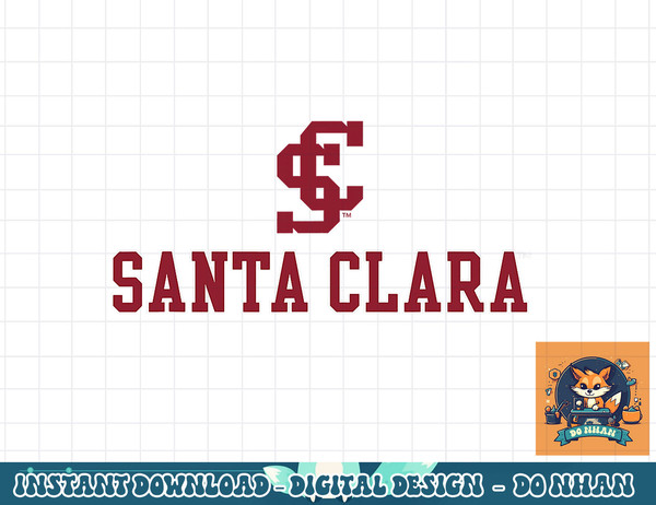 Santa Clara Broncos Varsity Officially Licensed  png, sublimation.jpg