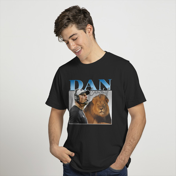 Dan Campbell Shirt, Detroit Lions T-shirt, Motor City Dan 90s Vintage Bootleg Dan Campbell Shirt, Dan Campbell 2023 Tee