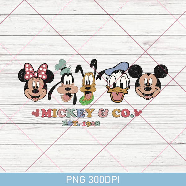 Mickey And Friends PNG, Retro Disney PNG, Retro Disney PNG, - Inspire ...