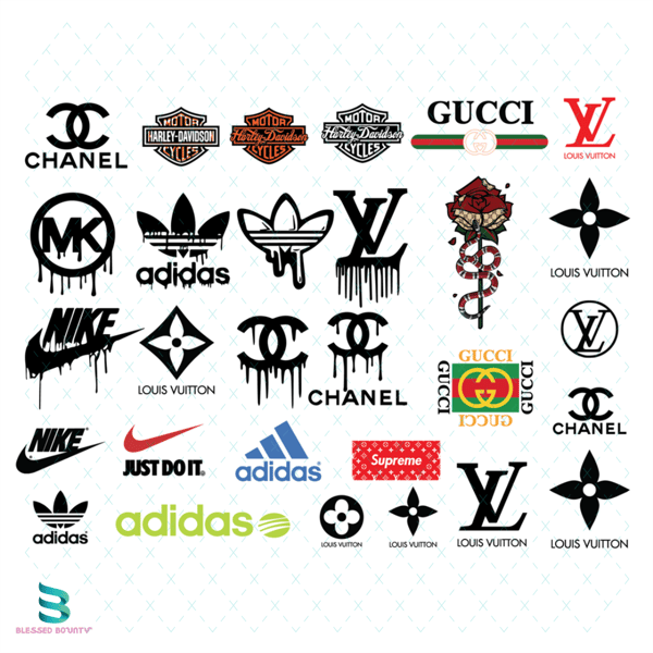 Lv Svg, Louis Vuitton Svg, Gucci Svg, Chanel Svg, Adidas Svg - Inspire  Uplift