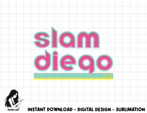 Officially Licensed - Slam Diego City Edition png, sublimation