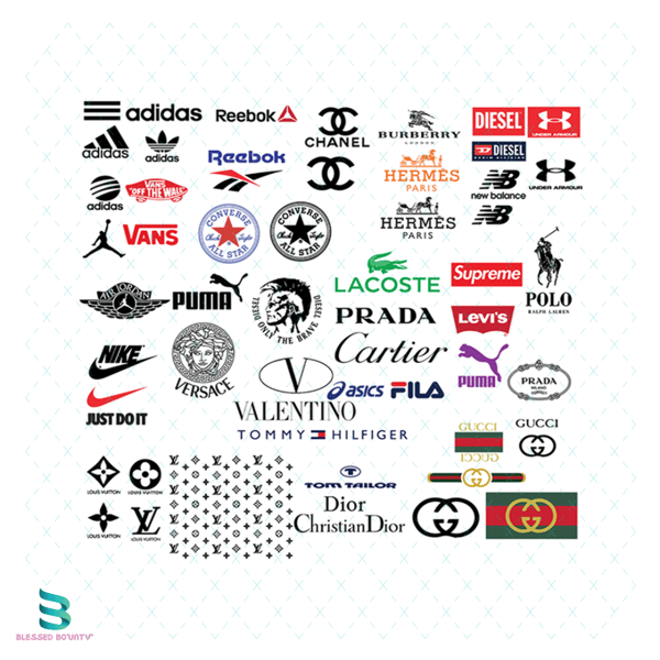 Fashion Brand Bundle Svg, Gucci, Chanel, Lv Logo Svg , Brand - Inspire  Uplift