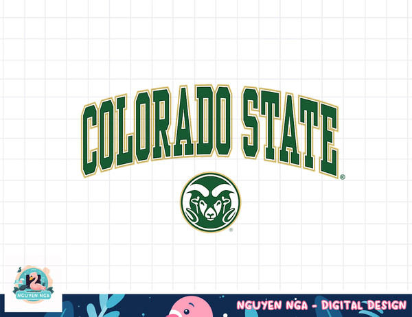 Colorado State Rams Arch Over White Officially Licensed  png, sublimation.jpg