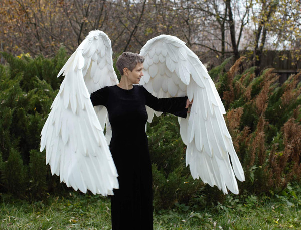 adult wings costume, white angel wings, angel wings, final fantasy, articulating wings, anime cosplay wings, movable wings, Aziraphale wings, Aion wings, Claymo