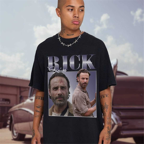 Vintage Rick Grimes Shirt Rick Grimes Homage Shirt Rick Grimes Bootleg  Shirt The Walking Dead Shirt Vintage Walking Dead