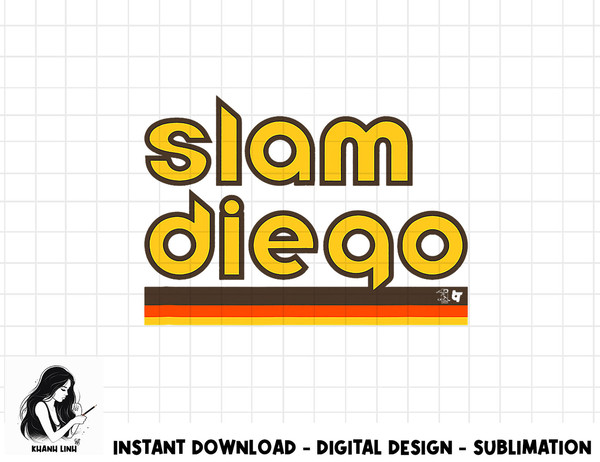 Slam Diego - San Diego Baseball png, sublimation