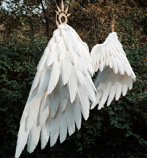 Venti cosplay wings, angel wings, anime cosplay wings, Aziraphale wings, Crimvael wings, Genshin cosplay, Hiyori Kotobuki, props for pregnancy, Venti's wings, G