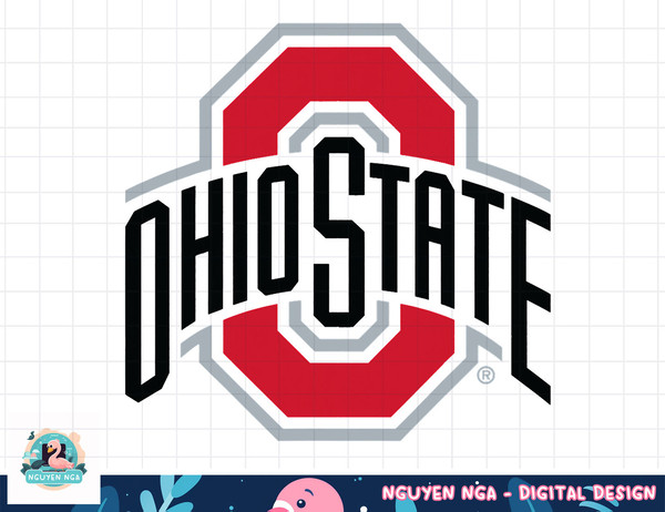 Ohio State Buckeyes Mens Icon Logo Officially Licensed White  png, sublimation.jpg