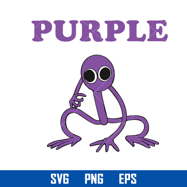 Purple Rainbow Friends Svg, Purple From Rainbow Friends Svg, - Inspire  Uplift