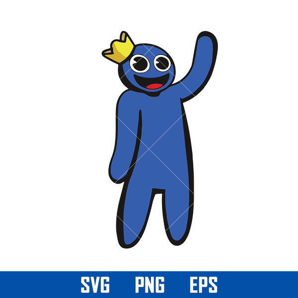 Bundle Blue SVG, Rainbow friends SVG, Rainbow friends png, Rainbow Friends  Roblox Blue, Blue SVG