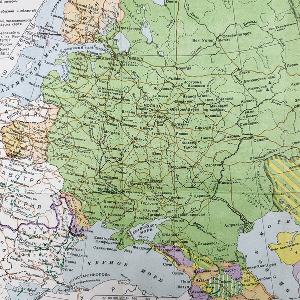 8 Карта Российская Империя 1800-1914 год. Издание -1940 г.jpg