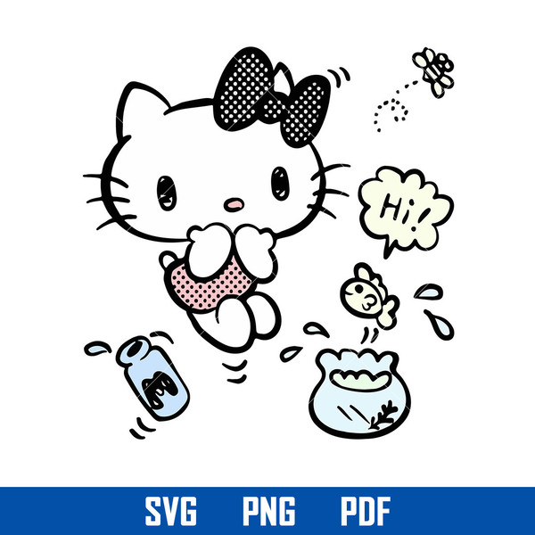 Hello Kitty Friends Svg, Hello Kitty Svg, Kawaii Kitty Cat S - Inspire  Uplift