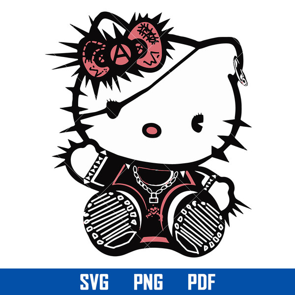 Kawaii Hello Kitty Svg For Cricut Digital Files Perfect for