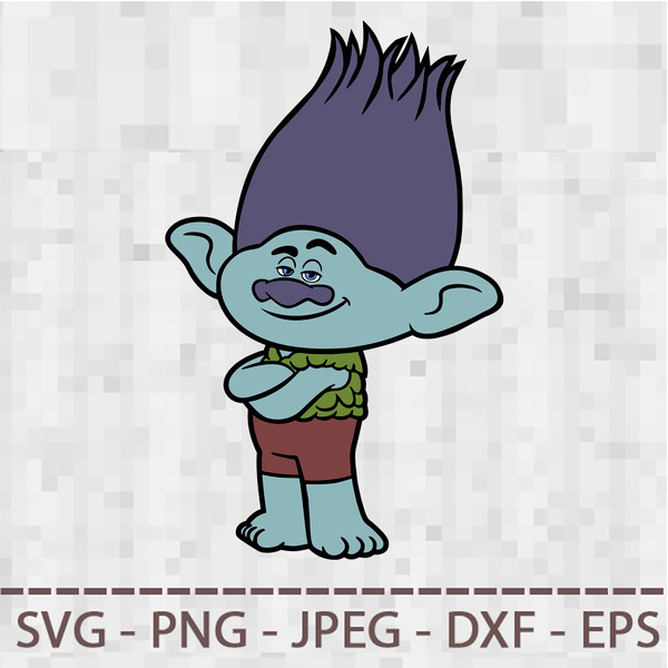 Poppy Trolls Bridget Poppy SVG PNG JPEG Digital Cut Vector F